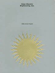 Solar Electric 1986 Annual Report